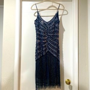 Beautiful Stenay beaded flapper cocktail dress